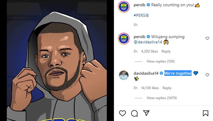Respons David Da Silva setelah Resmi Gabung Persib Disukai Ribuan Bobotoh